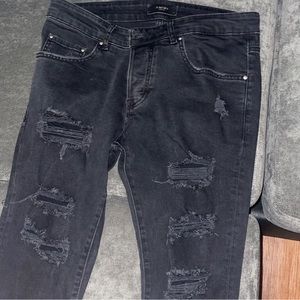 Black ripped Amiri jeans size 32 waist